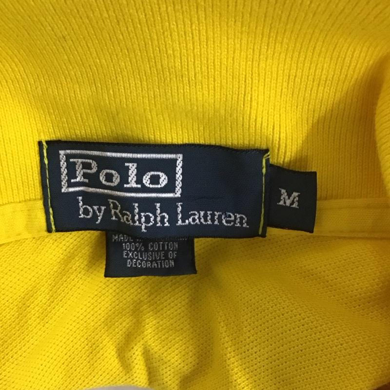 ポロバイラルフローレン Polo by RALPH LAUREN ポロシャツ 半袖 半袖 M ロゴ、文字 黄 / イエロー /  メンズ USED 古着 中古 10112147