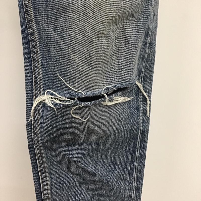 マウジー MOUSSY パンツ デニム、ジーンズ 0108AW11-5030 クラッシュデニム ダメージ プリント 2 ダメージ加工 青 / ブルー /  レディース USED 古着 中古 10106992