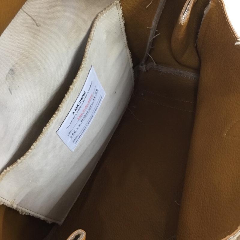 エイマシン A MACHINE トートバッグ トートバッグ vanity hand bag ロゴ、文字 キャメル / キャメル /  レディース USED 古着 中古 10133825