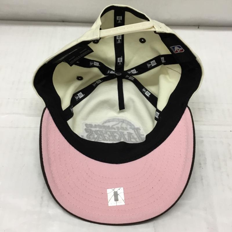 ニューエラ NEW ERA 帽子 キャップ Los Angeles Lakers NBA ロゴ、文字 アイボリー / アイボリー / X ダークブラウン / ダークブラウン /  メンズ USED 古着 中古 10109751
