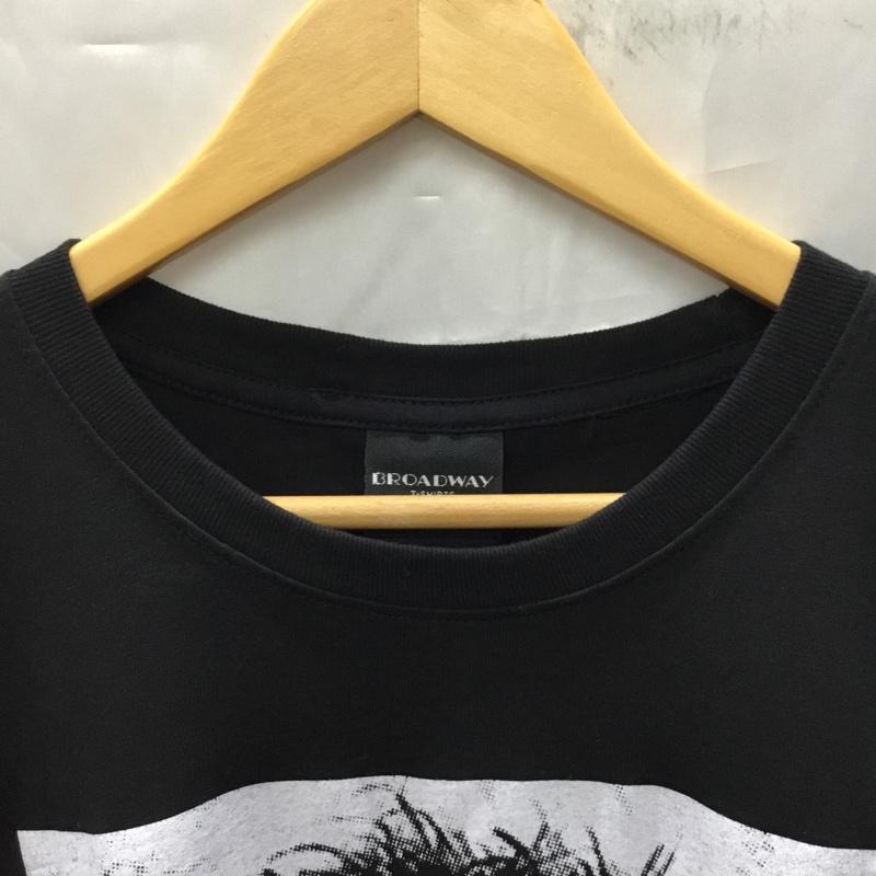 古着 USED Tシャツ 半袖 半袖カットソー プリントTシャツ クルーネックカットソー L プリント 黒 / ブラック /  メンズ USED 古着 中古 10108372