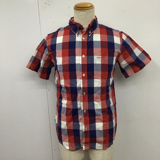 トミー TOMMY シャツ、ブラウス 半袖 半袖シャツ カラーシャツ 半袖カットソー チェックシャツ M チェック マルチカラー / マルチカラー /  メンズ USED 古着 中古 10123976