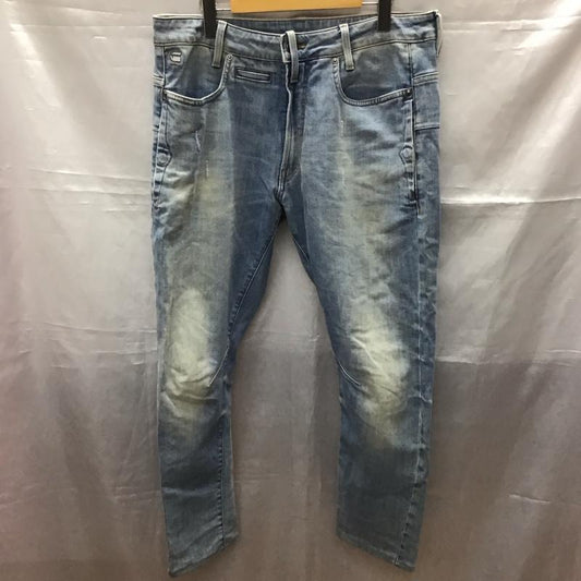 ジースターロゥ G-STAR RAW パンツ デニム、ジーンズ デニムパンツ ストレートパンツ ワイドパンツ カジュアルパンツ 34 無地 インディゴ / インディゴ /  メンズ USED 古着 中古 10113593