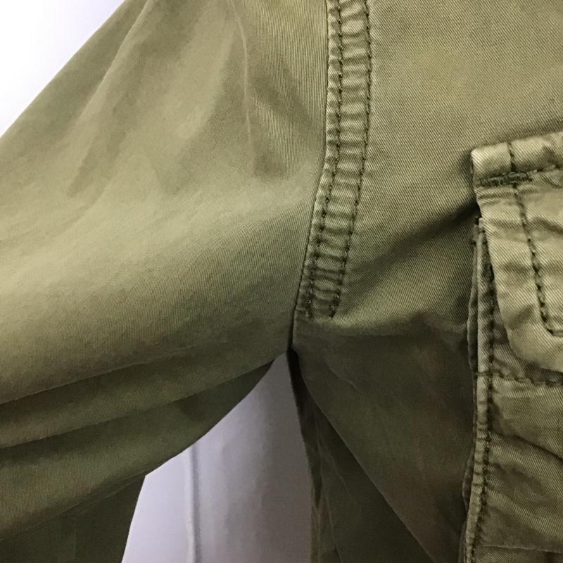 アメリカンイーグル AMERICANEAGLE ジャケット、上着 ジャンパー、ブルゾン ジップアップジャケット ジャンパー ジャケット ミリタリージャケット アウター S 無地 カーキ / カーキ /  メンズ USED 古着 中古 10123872