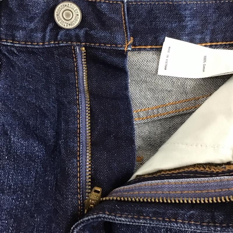 アズールバイマウジー AZUL BY MOUSSY スカート ひざ丈スカート デニムスカート ひざ丈スカート タイトスカート S 無地 インディゴ / インディゴ /  レディース USED 古着 中古 10128974