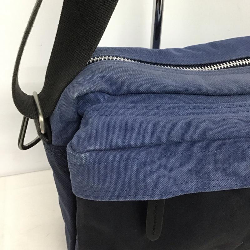ポーター PORTER ショルダーバッグ ショルダーバッグ BRIDGE ロゴ、文字 青 / ブルー / X 黒 / ブラック /  メンズ USED 古着 中古 10146263