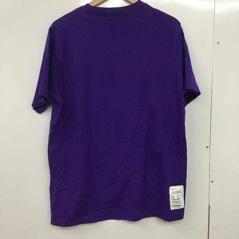ディーゼル DIESEL Tシャツ 半袖 半袖カットソー プリントTシャツ クルーネックカットソー S ロゴ、文字 紫 / パープル /  メンズ USED 古着 中古 10146455