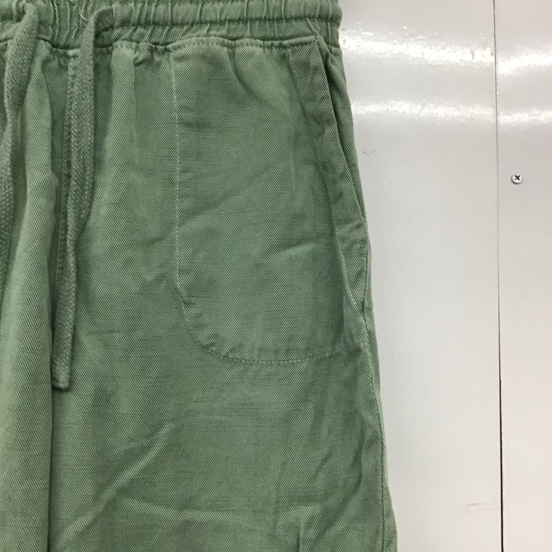 ザラ ZARA パンツ ワークパンツ、ペインターパンツ ワークパンツ ワイドパンツ カジュアルパンツ L 無地 緑 / グリーン /  メンズ USED 古着 中古 10149580