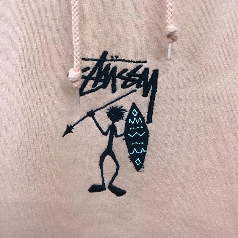 ステューシー STUSSY パーカー 長袖 長袖パーカー プルオーバーパーカー スウェット XL ロゴ、文字 橙 / オレンジ /  メンズ USED 古着 中古 10147268