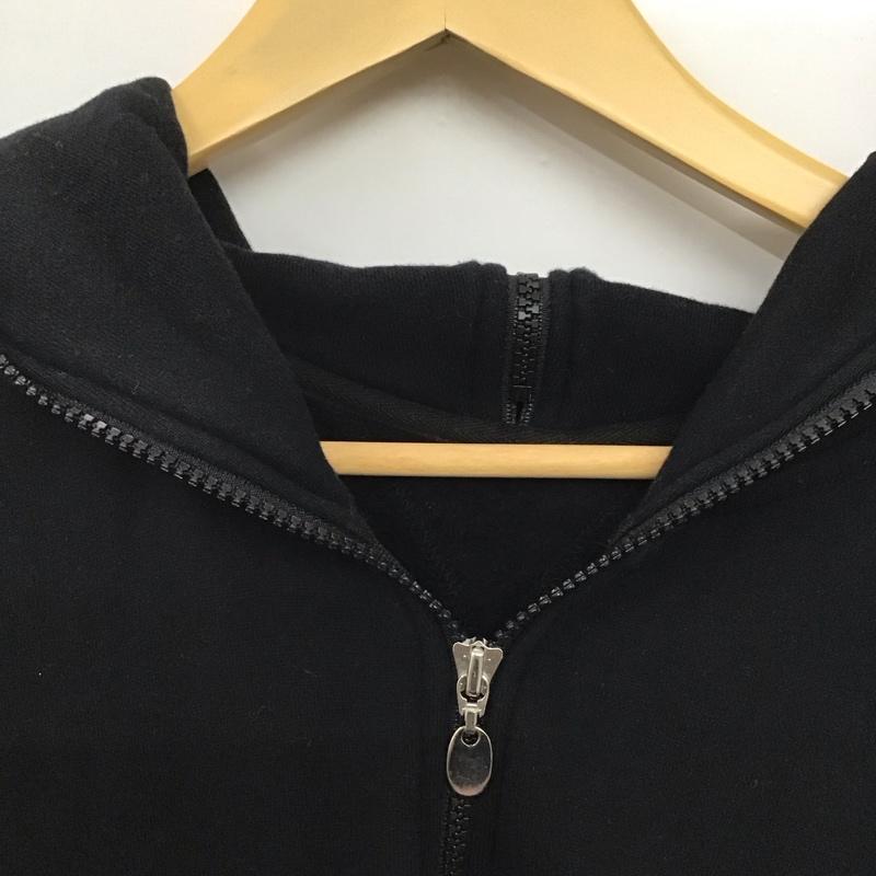 ヒピハパ Jipijapa パーカー 長袖 長袖パーカー ジップアップパーカー スウェット 3 無地 黒 / ブラック /  メンズ USED 古着 中古 10145361