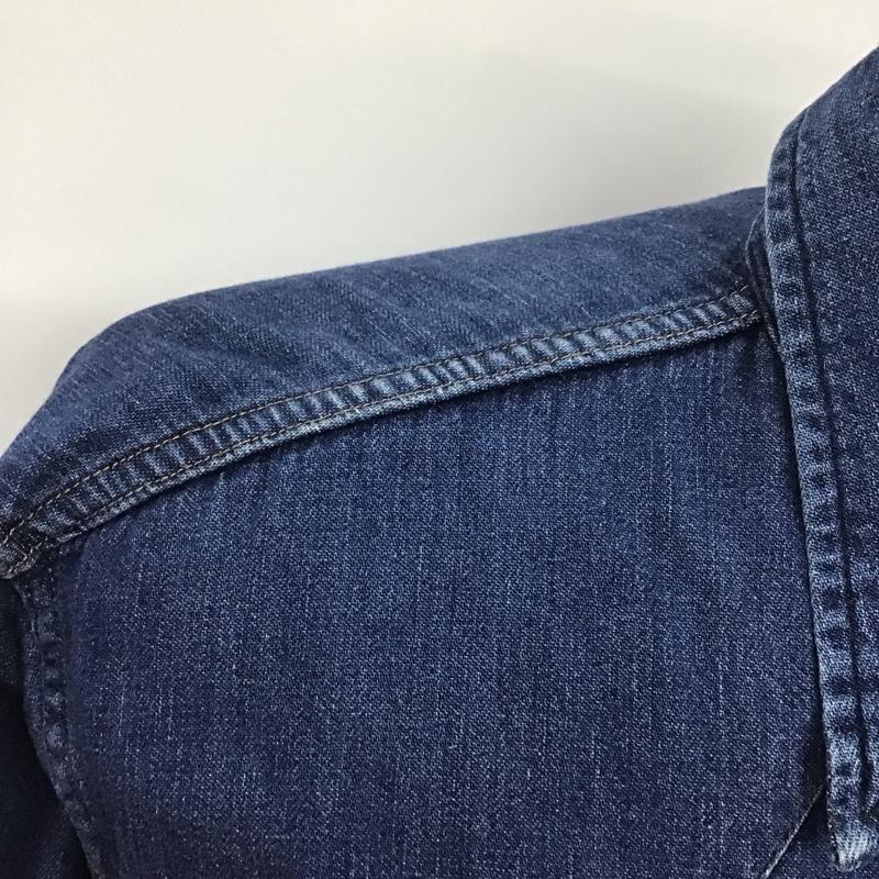 ブルーブルー BLUE BLUE シャツ、ブラウス 長袖 長袖シャツ デニムシャツ カラーシャツ 4 無地 インディゴ / インディゴ /  メンズ USED 古着 中古 10124916