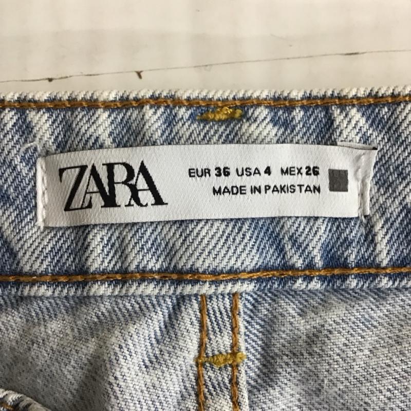 ザラ ZARA パンツ デニム、ジーンズ ハイウエスト ハイライズ 無地 青 / ブルー /  レディース USED 古着 中古 10116497
