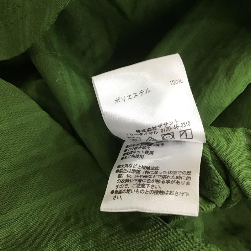 マーモット Marmot ワンピース ロングスカート TOWNJB80YY WSSEERSUCKERSHIRT アウトドアシャツ 四角友里コラボレーション シャツワンピース M ストライプ 緑 / グリーン /  レディース USED 古着 中古 10109227