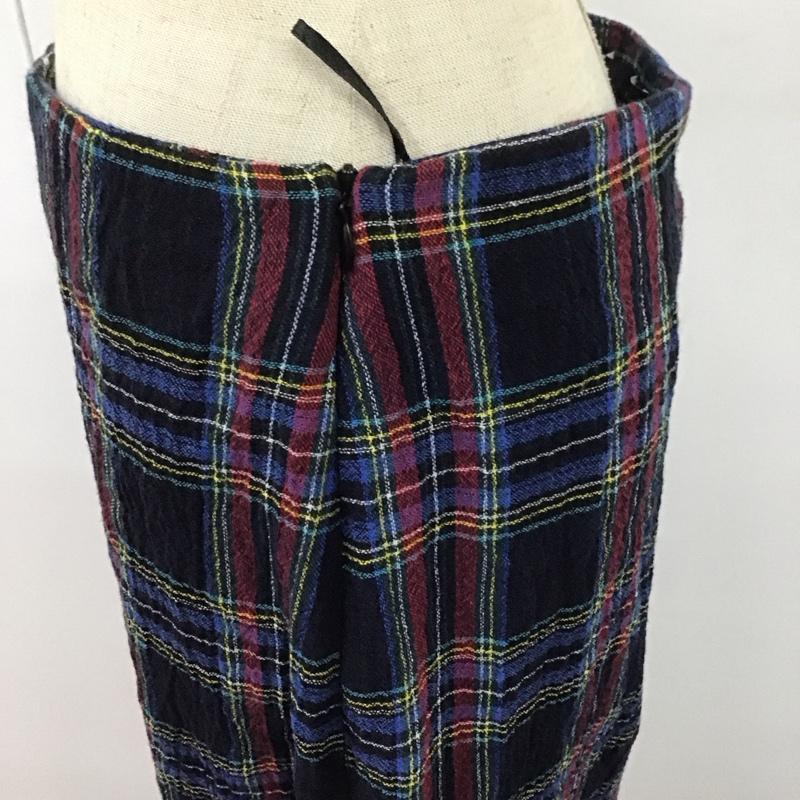 ザラ ZARA スカート ロングスカート L チェック マルチカラー / マルチカラー /  レディース USED 古着 中古 10107583