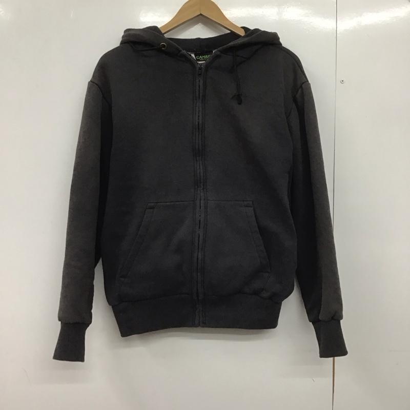 キャンバー CAMBER パーカー 長袖 ジップアップパーカー 長袖パーカー カジュアルジャケット S 無地 ダークグレー / ダークグレー /  メンズ USED 古着 中古 10148942