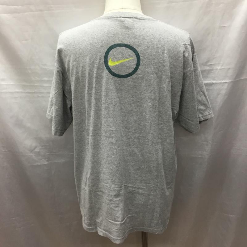 ナイキ NIKE Tシャツ 半袖 半袖カットソー プリントTシャツ クルーネックカットソー 90s M プリント 灰 / グレー /  メンズ USED 古着 中古 10116842