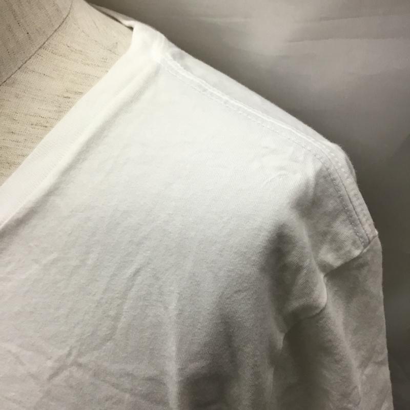 トミーヒルフィガー TOMMY HILFIGER Tシャツ 半袖 Vネック XXL ワンポイント 白 / ホワイト /  メンズ USED 古着 中古 10117175