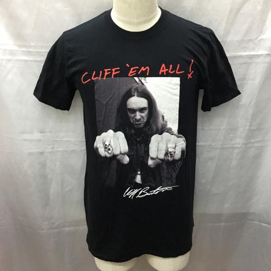 ギルダン GILDAN Tシャツ 半袖 METALLICA Cliff Em All バンドT M プリント 黒 / ブラック /  メンズ USED 古着 中古 10111346