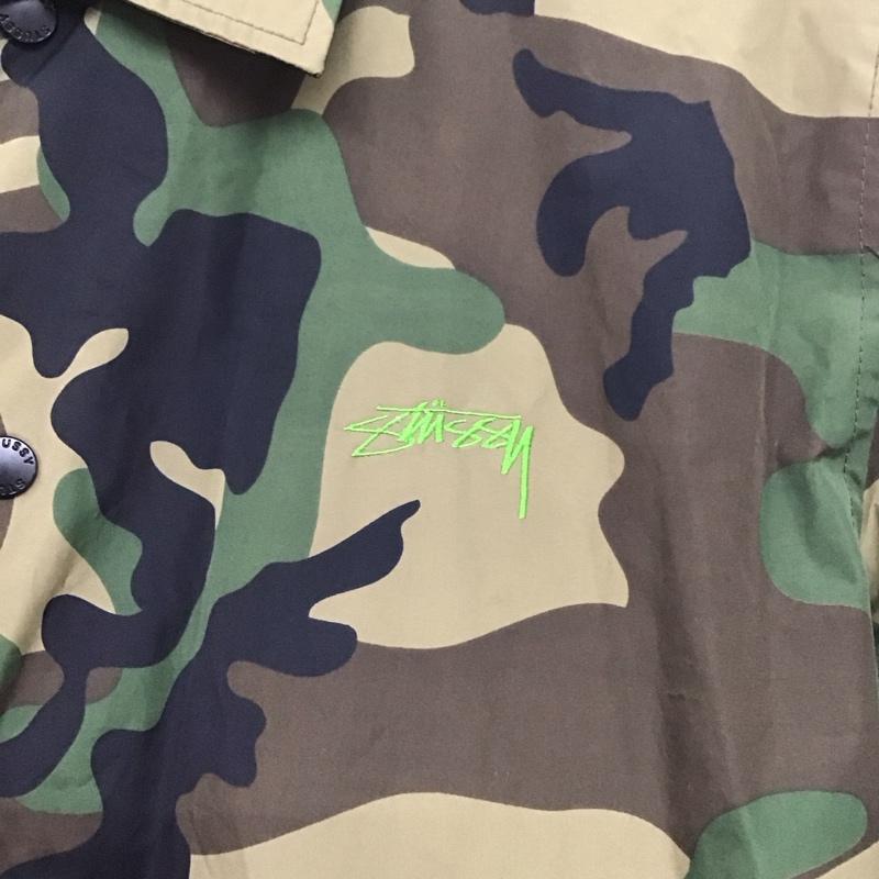 ステューシー STUSSY ジャケット、上着 ジャケット、ブレザー コーチジャケット 迷彩 カモ柄 M ロゴ、文字 マルチカラー / マルチカラー /  メンズ USED 古着 中古 10144003