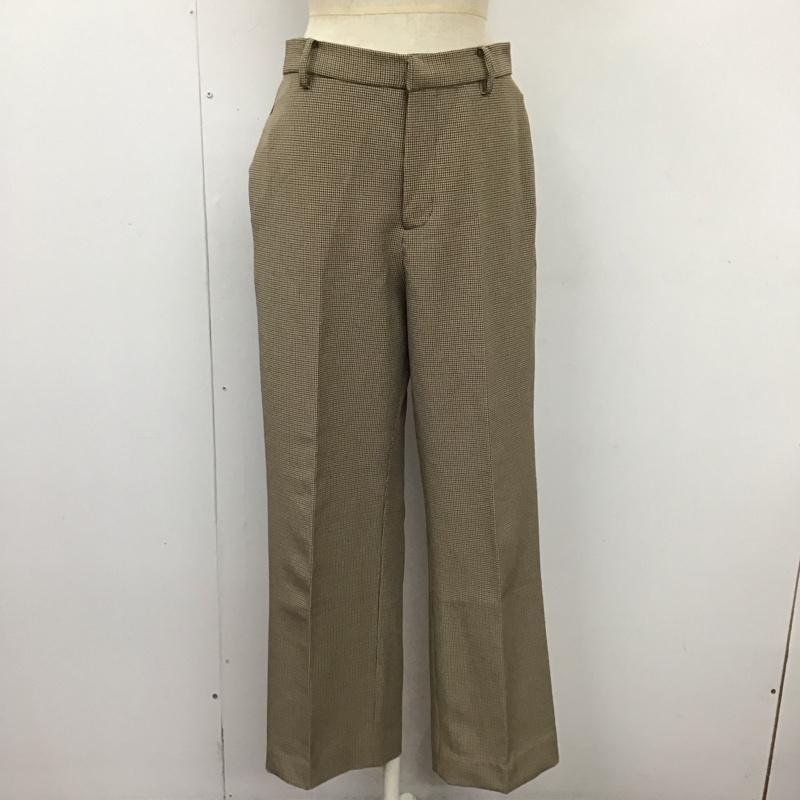 ニコアンド niko and... ボトムス ボトムス S201IK44SM センタープレスパンツ ストレートパンツ 3 チェック ベージュ / ベージュ / X 黒 / ブラック / X 茶 / ブラウン /  レディース USED 古着 中古 10121545