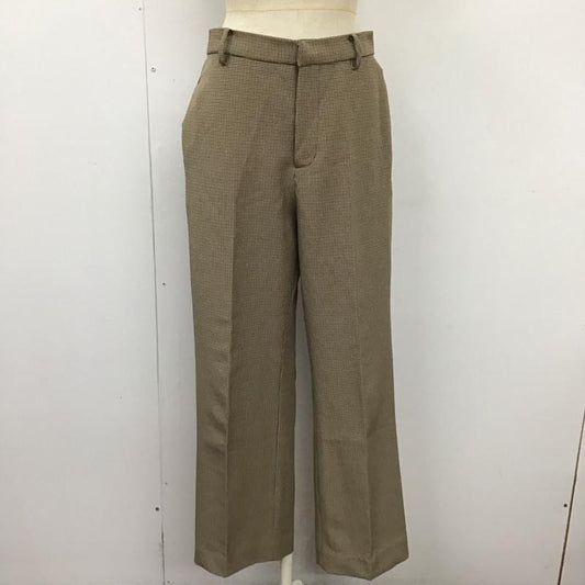 ニコアンド niko and... ボトムス ボトムス S201IK44SM センタープレスパンツ ストレートパンツ 3 チェック ベージュ / ベージュ / X 黒 / ブラック / X 茶 / ブラウン /  レディース USED 古着 中古 10121545