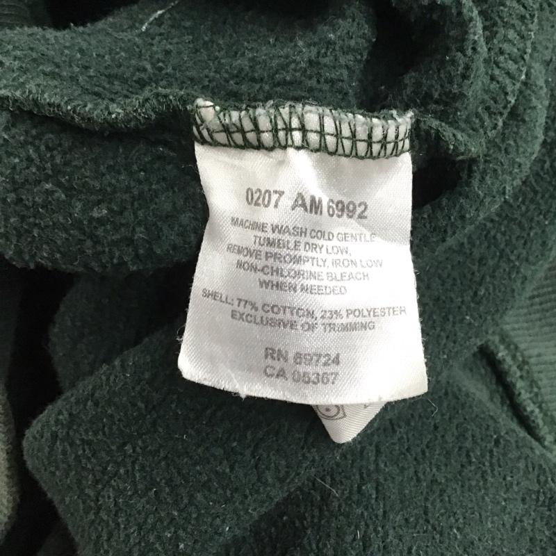 コロンビア Columbia トレーナー 長袖 長袖トレーナー スウェット クルーネック リブスウェットカットソー L ロゴ、文字 緑 / グリーン /  メンズ USED 古着 中古 10124099