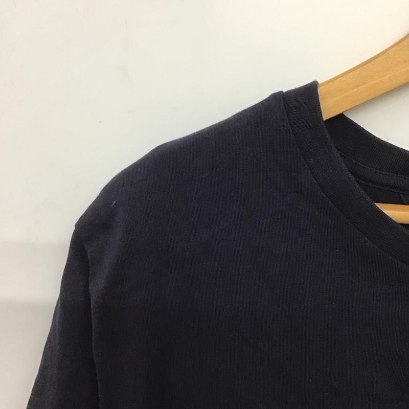 トミーヒルフィガー TOMMY HILFIGER Tシャツ 半袖 半袖カットソー プリントTシャツ クルーネックカットソー XL ロゴ、文字 紺 / ネイビー /  メンズ USED 古着 中古 10146439