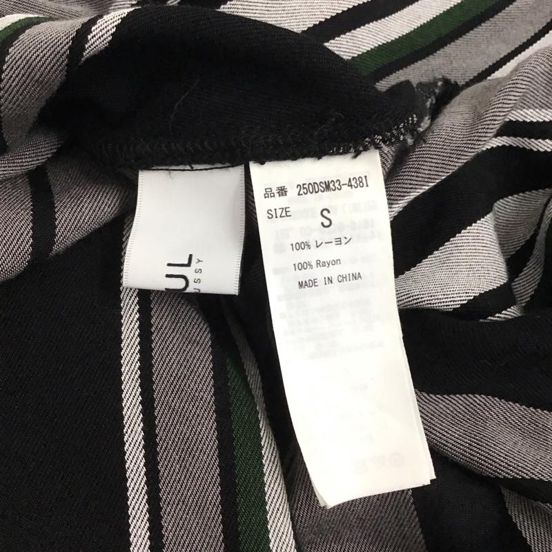 アズールバイマウジー AZUL BY MOUSSY ワンピース ロングスカート 250dsm33-438i STRIPEBLOUSINGSHIRTONEPIECE ロングワンピース S ストライプ 白 / ホワイト / X 黒 / ブラック / X 灰 / グレー /  レディース USED 古着 中古 10141290