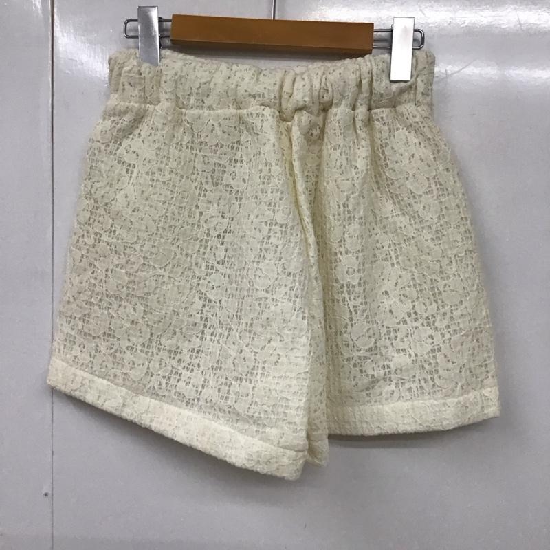 ミスティウーマン mysty woman パンツ ショートパンツ M 無地 オフホワイト / オフホワイト /  レディース USED 古着 中古 10130313