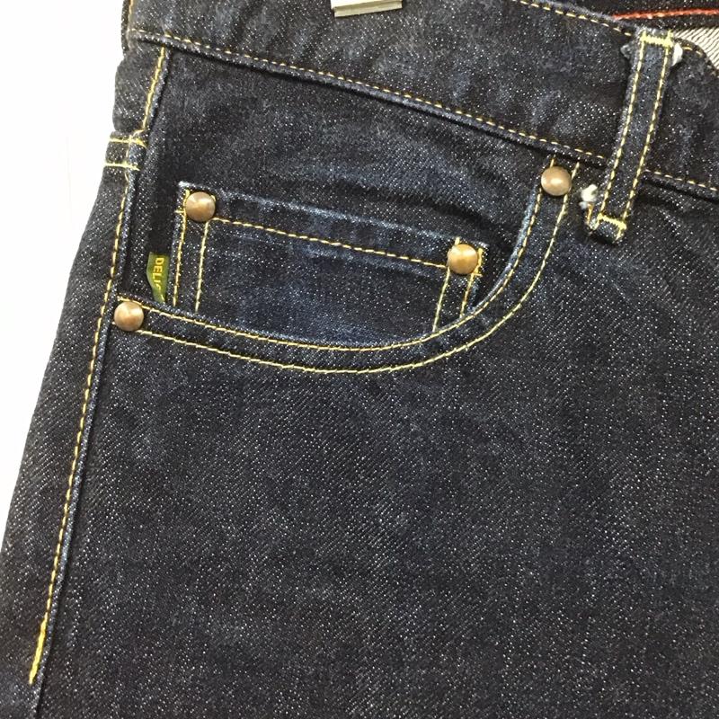 デリシャス DELICIOUS パンツ デニム、ジーンズ デニムパンツ スリムパンツ ジーンズ カジュアルパンツ ストレートパンツ 3 無地 インディゴ / インディゴ /  メンズ USED 古着 中古 10111660