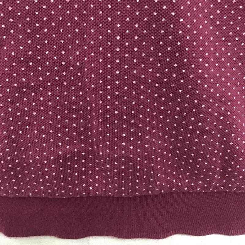 ワコマリア WACKO MARIA ポロシャツ 半袖 半袖ポロシャツ カラーシャツ 半袖カットソー M ドット えんじ / ワインレッド /  メンズ USED 古着 中古 10113111