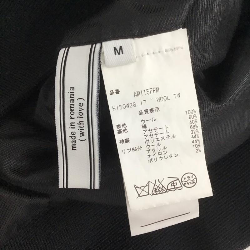 アミアレクサンドルマテュッシ AMI Alexandre Mattiussi ジャケット、上着 ジャケット、ブレザー ジップアップジャケット ジャンパー ジャケット カジュアルジャケット アウター M 無地 黒 / ブラック /  メンズ USED 古着 中古 10109306