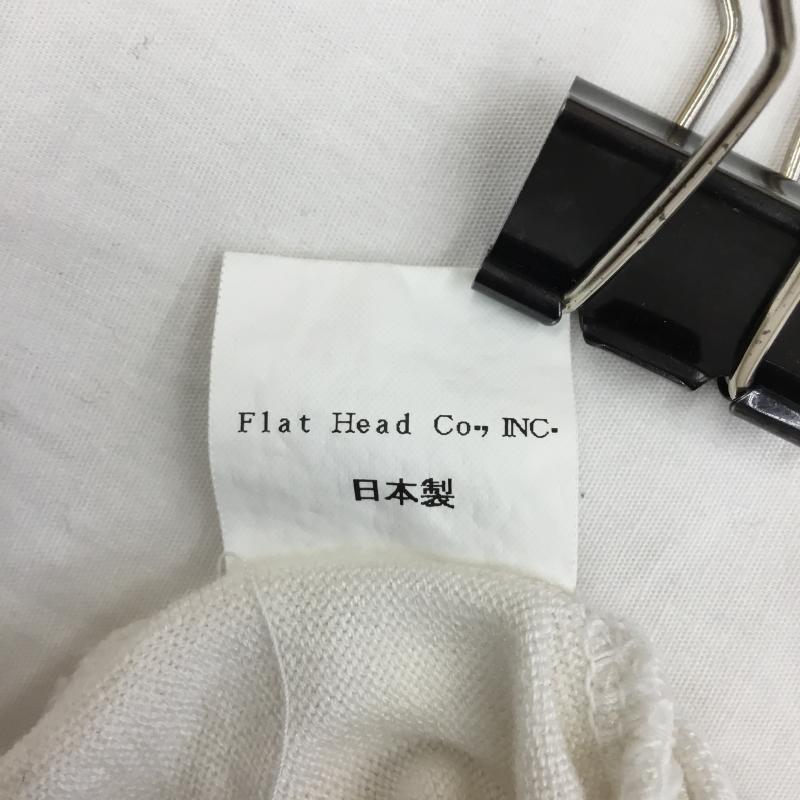 フラットヘッド The Flat Head ポロシャツ 半袖 M  茶 / ブラウン / X 白 / ホワイト / X 青 / ブルー / X 橙 / オレンジ /  メンズ USED 古着 中古 10130863