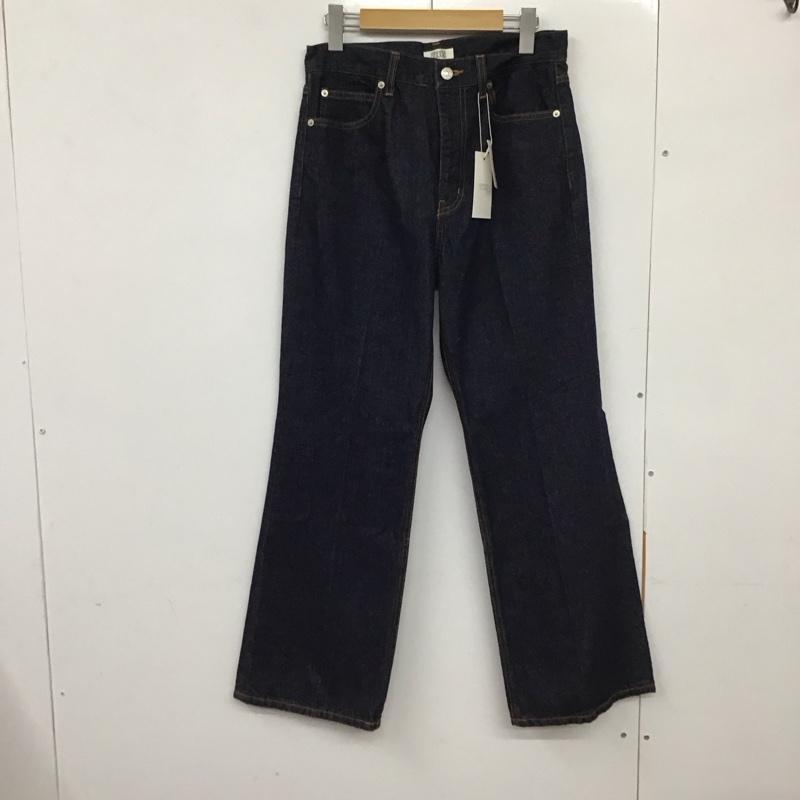 ローリーズファーム LOWRYS FARM パンツ デニム、ジーンズ フレアデニムパンツ L 無地 インディゴ / インディゴ /  レディース USED 古着 中古 10131070