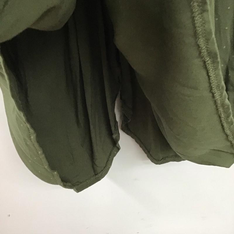 ニコアンド niko and... スカート ロングスカート ロングスカート フレアスカート カジュアルスカート M 総柄 カーキ / カーキ /  レディース USED 古着 中古 10145185