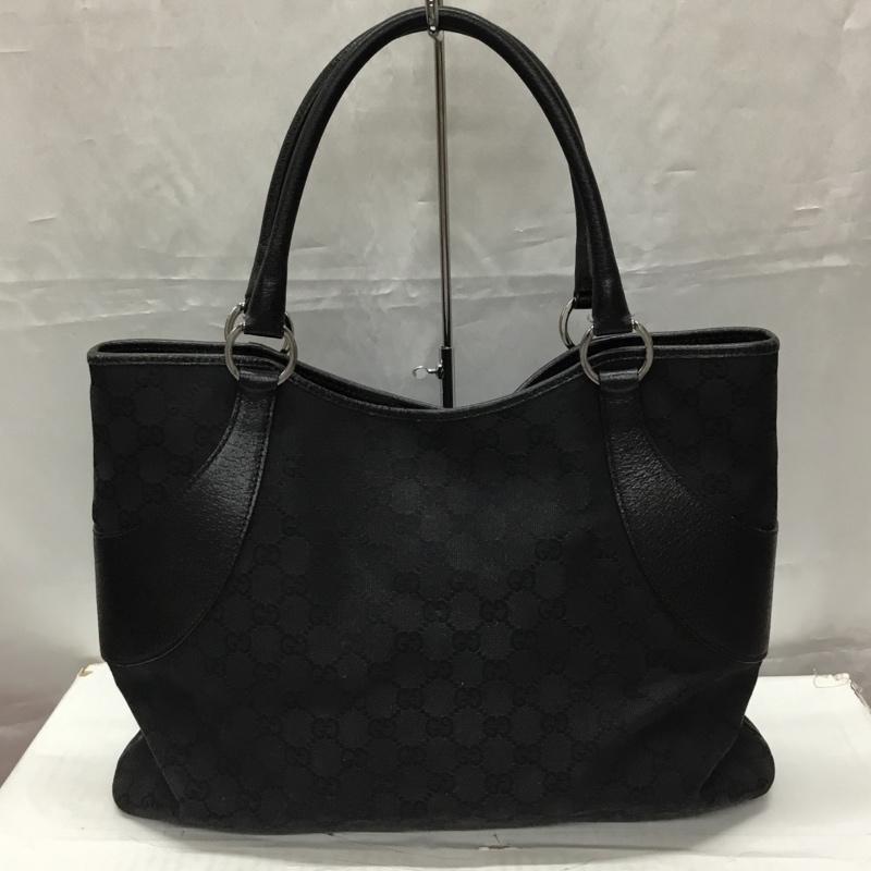 グッチ GUCCI トートバッグ トートバッグ 113016 GGキャンバス 総柄 黒 / ブラック /  レディース USED 古着 中古 10107606