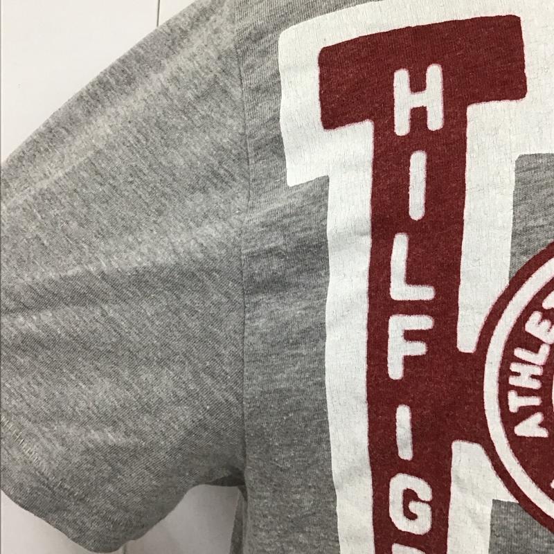 トミーヒルフィガー TOMMY HILFIGER Tシャツ 半袖 クルーネック L 総柄 灰 / グレー /  メンズ USED 古着 中古 10123301