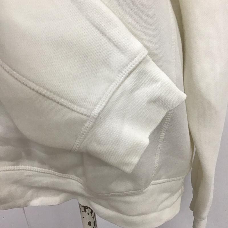 ザラ ZARA トレーナー 長袖 0761 340 251 スウェット ハーフジップ 裏起毛 M 無地 白 / ホワイト /  レディース USED 古着 中古 10119598