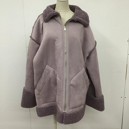 ジュエティ jouetie ジャケット、上着 ジャケット、ブレザー 081950100301-01 リバーシブル フェイクムートンジャケット M 無地 紫 / パープル /  レディース USED 古着 中古 10108271