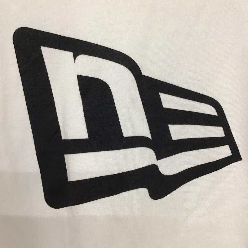 ニューエラ NEW ERA Tシャツ 半袖 半袖カットソー プリントTシャツ クルーネックカットソー S ロゴ、文字 白 / ホワイト /  メンズ USED 古着 中古 10133110