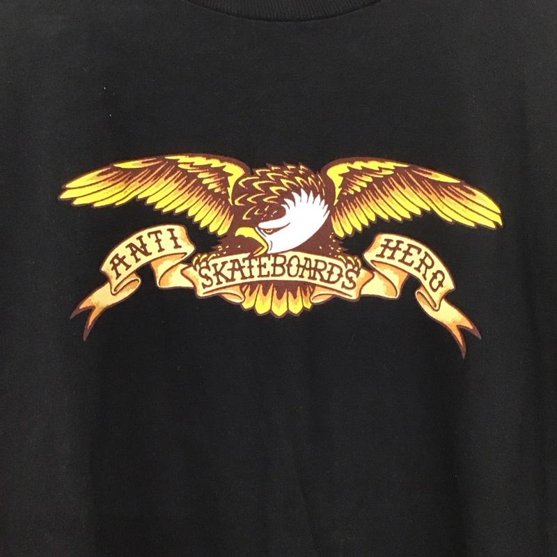アンタイヒーロー ANTIHERO Tシャツ 半袖 M プリント 黒 / ブラック /  メンズ USED 古着 中古 10131064