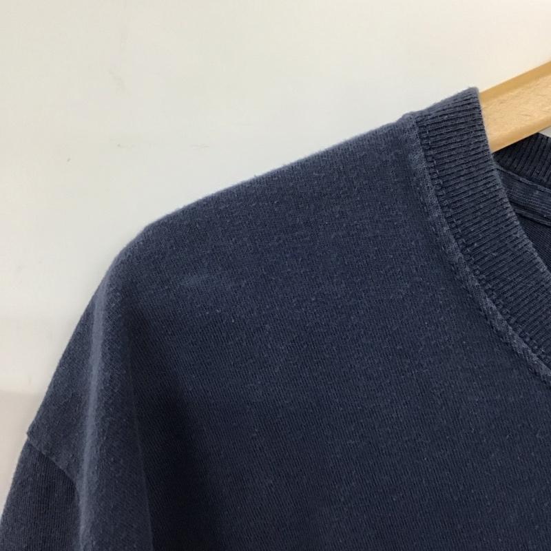 ステューシー STUSSY Tシャツ 半袖 半袖カットソー プリントTシャツ クルーネックカットソー L プリント 紺 / ネイビー /  メンズ USED 古着 中古 10132554