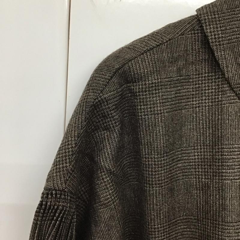 ロワズィール LOISIR ワンピース ロングスカート 長袖ロングワンピース フレアスカート スタンドネック 38 チェック 茶 / ブラウン /  レディース USED 古着 中古 10128982