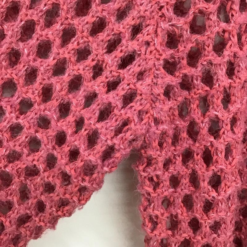 ニコアンド niko and... ニット、セーター 長袖 NKN36680RM メッシュニット FREE 無地 桃 / ピンク /  レディース USED 古着 中古 10147241