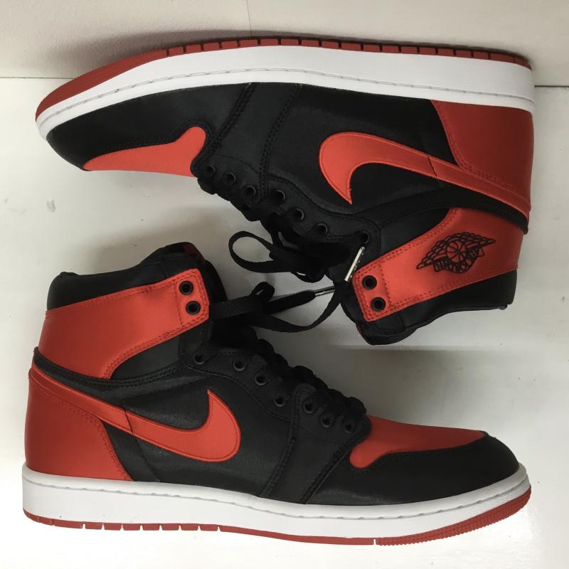 ナイキ NIKE スニーカー スニーカー WMNS AIR JORDAN 1 RETRO HIGH OG ウィメンズ エア ジョーダン 1 レトロ ハイ FD4810-061 29.0cm ロゴ、文字 黒 / ブラック / X 赤 / レッド /  メンズ USED 古着 中古 10101840