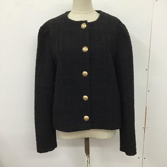 ザラ ZARA ジャケット、上着 ジャケット、ブレザー カジュアルジャケット ノーカラージャケット アウター S  黒 / ブラック /  レディース USED 古着 中古 10124063