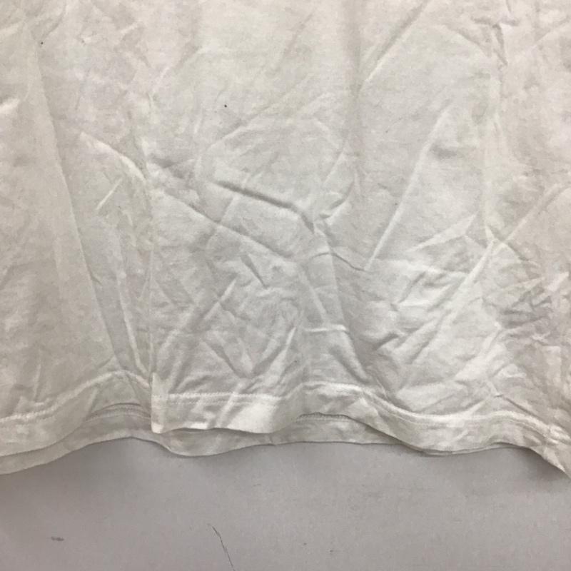 ラコステ LACOSTE Tシャツ 半袖 半袖カットソー プリントTシャツ クルーネックカットソー 4 ロゴ、文字 白 / ホワイト /  メンズ USED 古着 中古 10128728