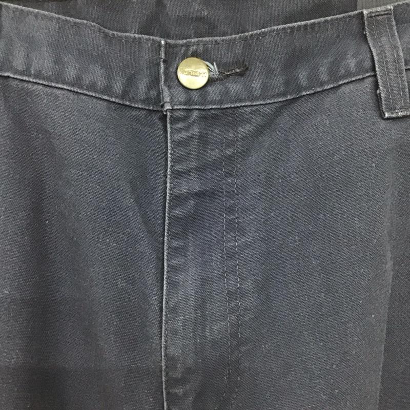 カーハート Carhartt パンツ ワークパンツ、ペインターパンツ ワイドパンツ カジュアルパンツ ワークパンツ 34インチ ロゴ、文字 紺 / ネイビー /  メンズ USED 古着 中古 10148529