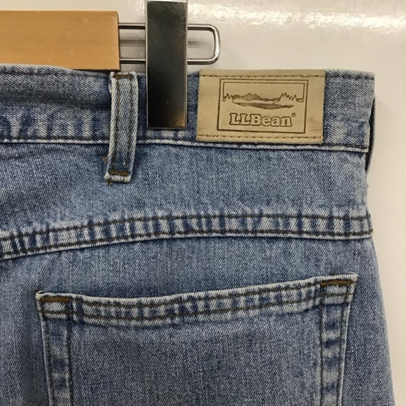 エルエルビーン L.L.Bean パンツ デニム、ジーンズ デニムパンツ ストレートパンツ ワイドパンツ カジュアルパンツ 無地 インディゴ / インディゴ /  メンズ USED 古着 中古 10107670