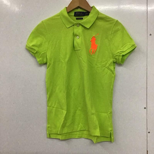 ポロラルフローレン POLO RALPH LAUREN ポロシャツ 半袖 半袖ポロシャツ カラーシャツ 半袖カットソー M ロゴ、文字 マルチカラー / マルチカラー /  レディース USED 古着 中古 10132958